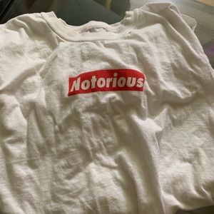 Notorious logo tshirt nwot
